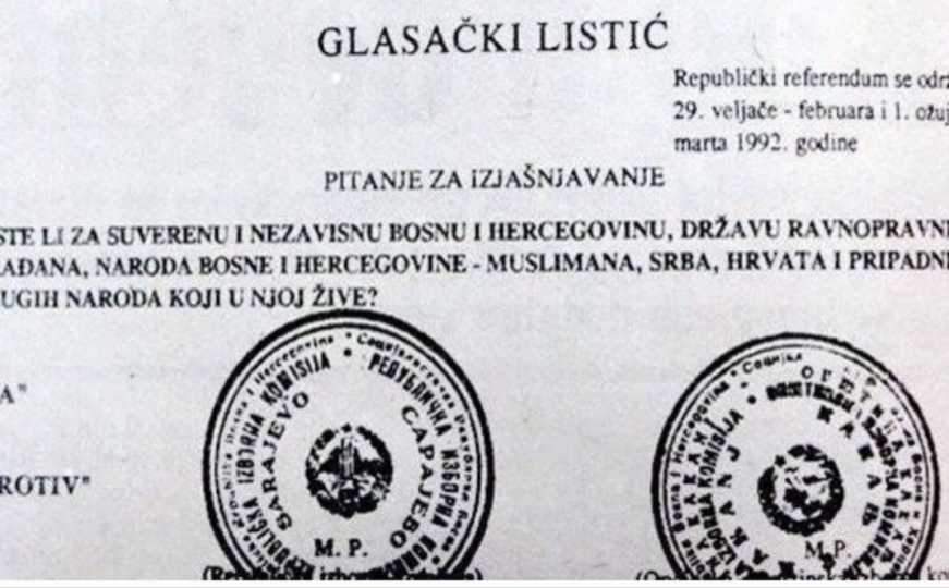 Glasacki listic.jpg - Volja građana opstala i živi: Od provođenja referenduma Bosna i Herecgovina  slavi 32. godine nezavisnosti  